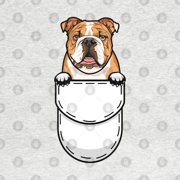 Funny English Bulldog Pocket Dog by Pet My Dog